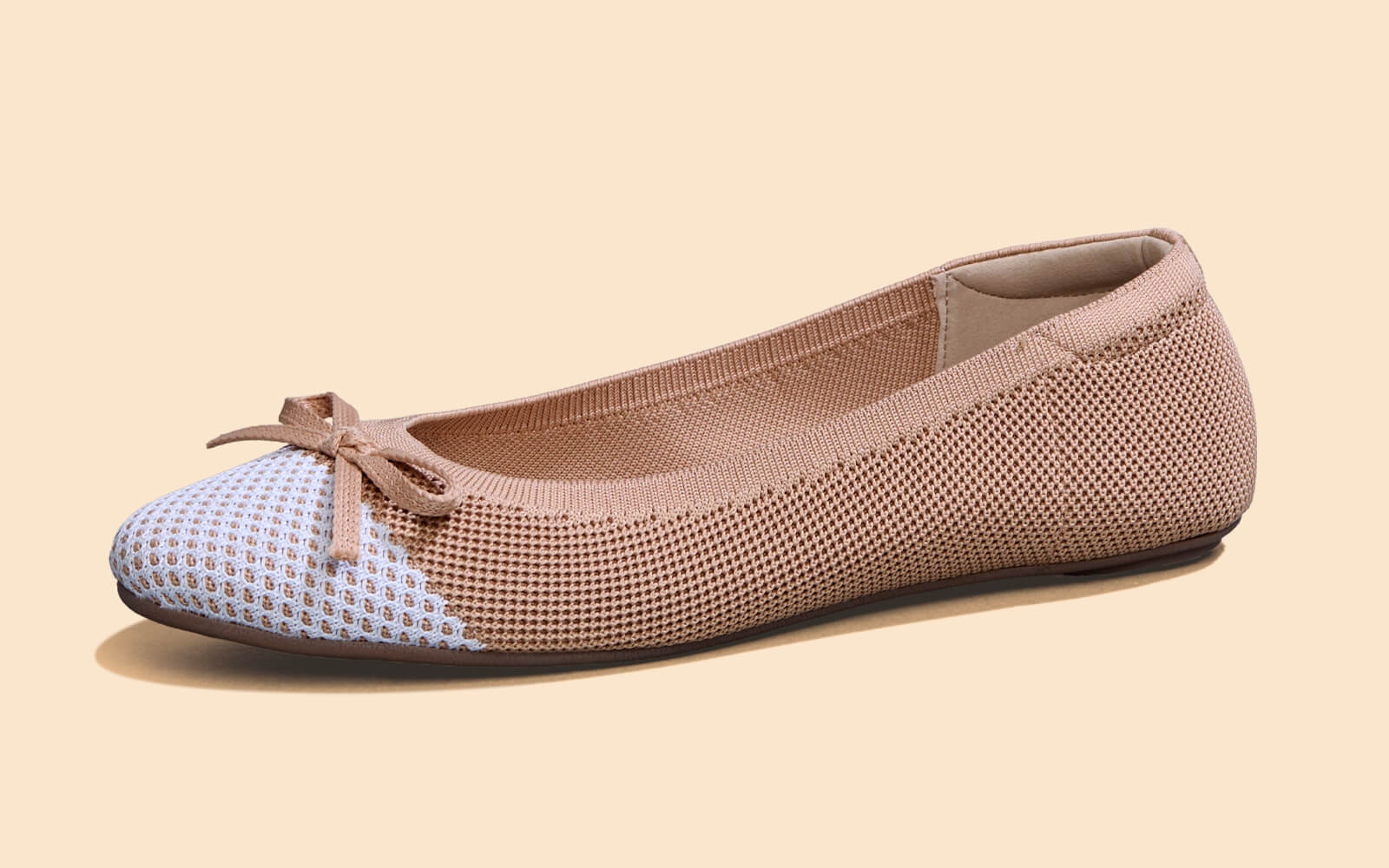 Ballet Flats For Women : Beige-Ivory