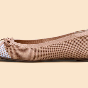 Ballet Flats For Women : Beige-Ivory
