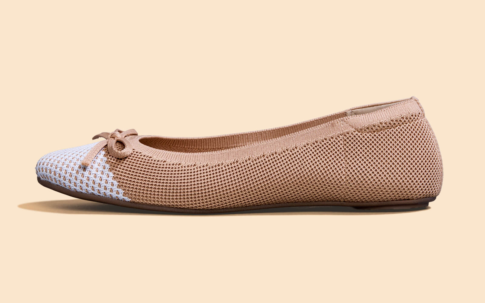 Ballet Flats For Women : Beige-Ivory