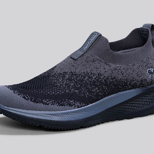 Blend Knit Slip Ons : Black-Grey
