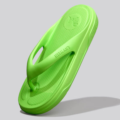 Cushers Flips For Women : Neon Green