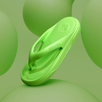 Cushers Flips For Women : Neon Green