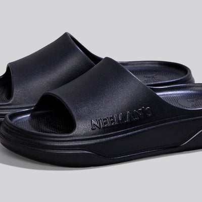 Cushers Slides For Women : Black