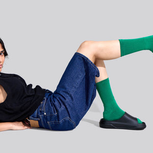 Cushers Slides For Women : Black