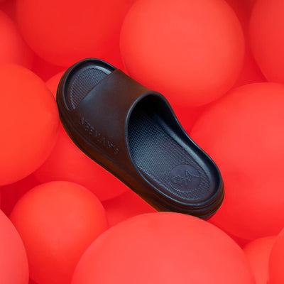 Cushers Slides For Women : Black