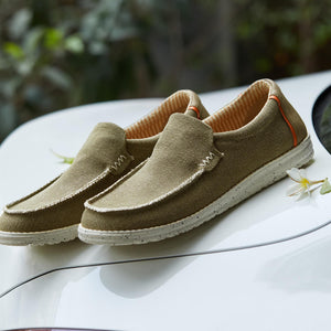 The Wanderers Slip Ons : Olive