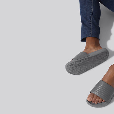 FootBed Slides for Men : Grey