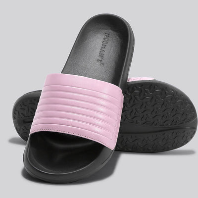 FootBed Slides for Women : Lavender Black