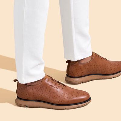 Flexy Brogues : Tan