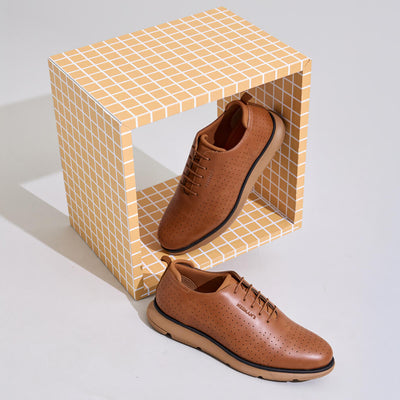 Flexy Brogues : Tan