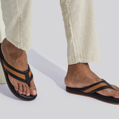 Indo-Western Flips : Black-Tan