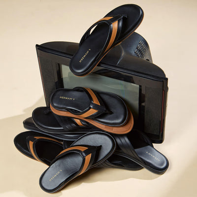 Indo-Western Flips : Black-Tan