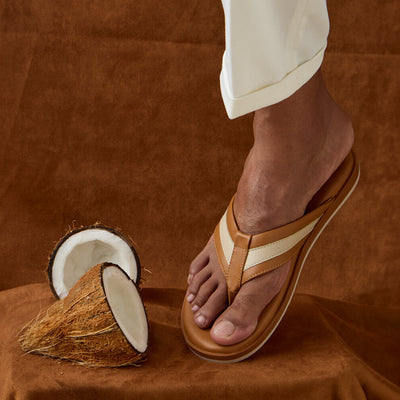 Indo-Western Flips : Tan-Ivory