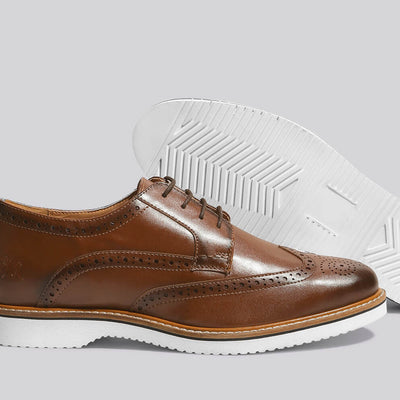 Luxe Brogues : Tan