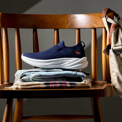 Max Cushy Slip Ons : Blue
