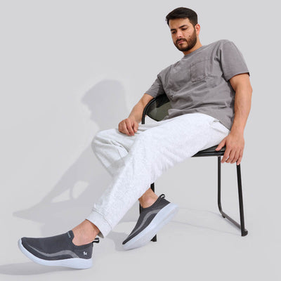 Everyday Basic Slip Ons : Dark Grey