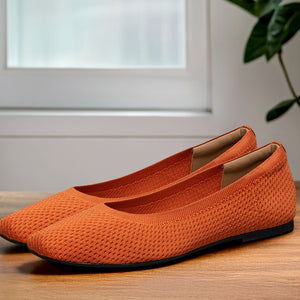 Plush Square Flats : Apricot