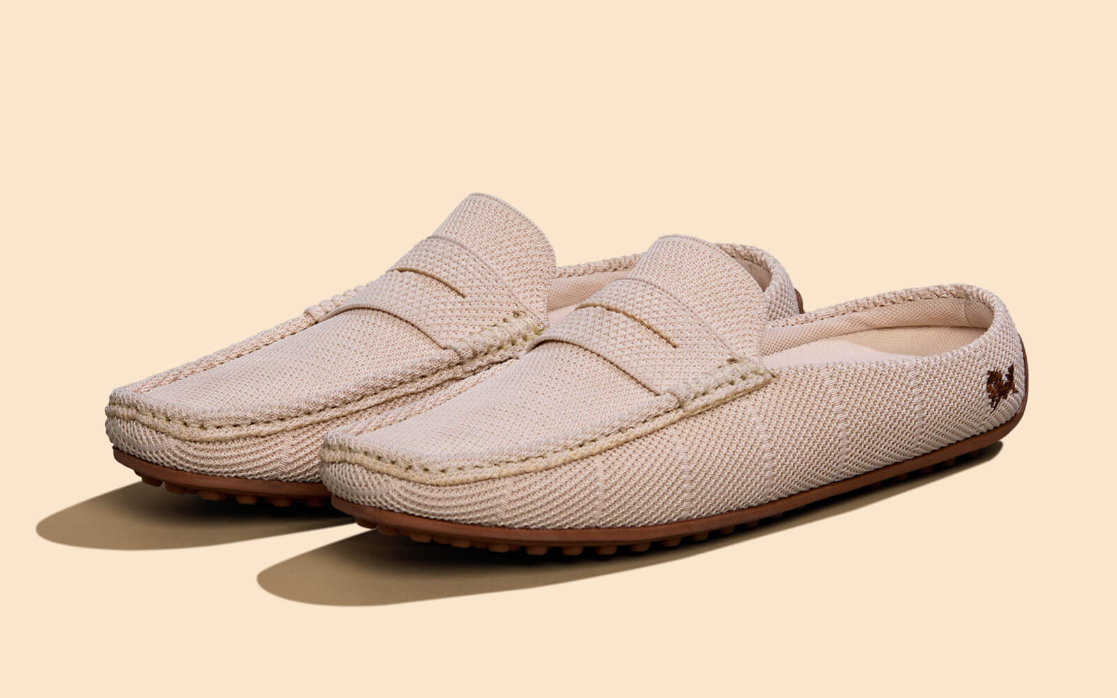Relive Knit Mules : Beige