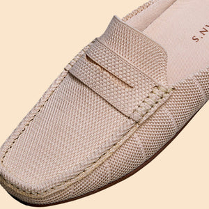 Relive Knit Mules : Beige