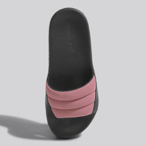 Squooshy Slides for Women : Black-Pink