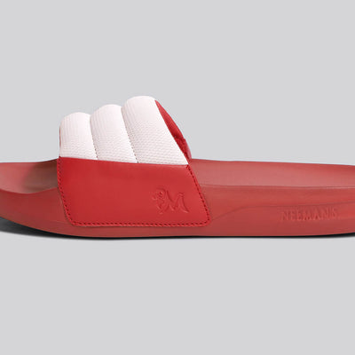 Squooshy Slides for Women : Red-White