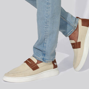 Brunch Loafers : Ivory/Tan