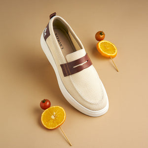 Brunch Loafers : Ivory/Tan