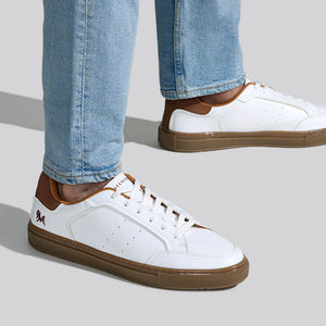 The Comfy Sleeks : White-Brown