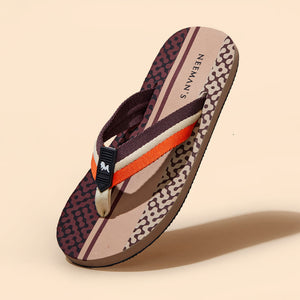 Striped Fusion Flips : Brown-Mocha-Tan