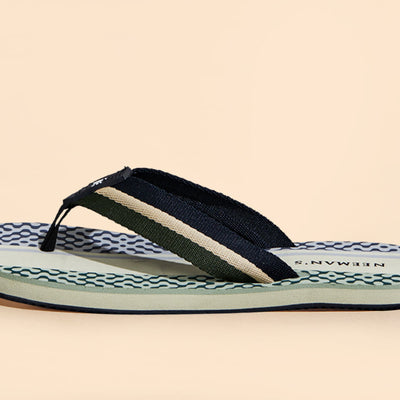Striped Fusion Flips : Green-Blue-Ivory