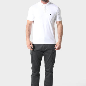 883 Police Neptunes White Polo Shirt