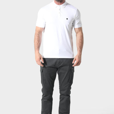 883 Police Neptunes White Polo Shirt
