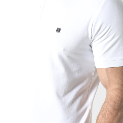 883 Police Neptunes White Polo Shirt