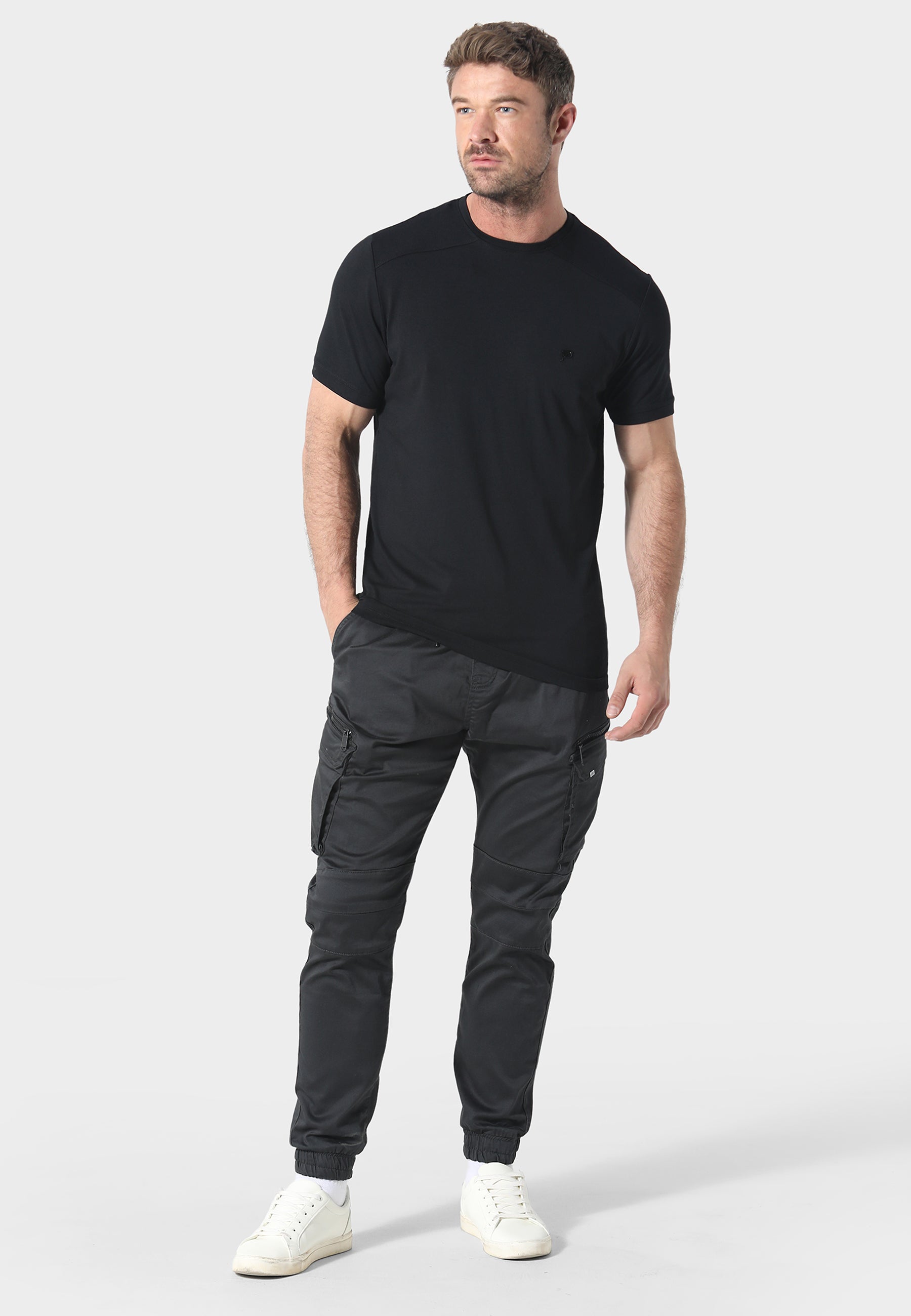 883 Police Newton Charcoal Cargo Pants