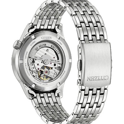 Citizen Mechanical Open Heart Blue Dial Men 40mm NH9130-84L