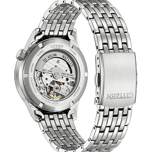 Citizen Mechanical Open Heart Blue Dial Men 40mm NH9130-84L