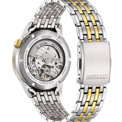Citizen Mechanical Open Heart Green Dial Men 40mm NH9134-83X
