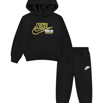 Nike Boys NSW Fleece Black Tracksuit