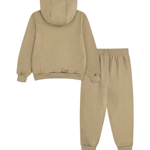 Nike Boys NSW Fleece Beige Tracksuit