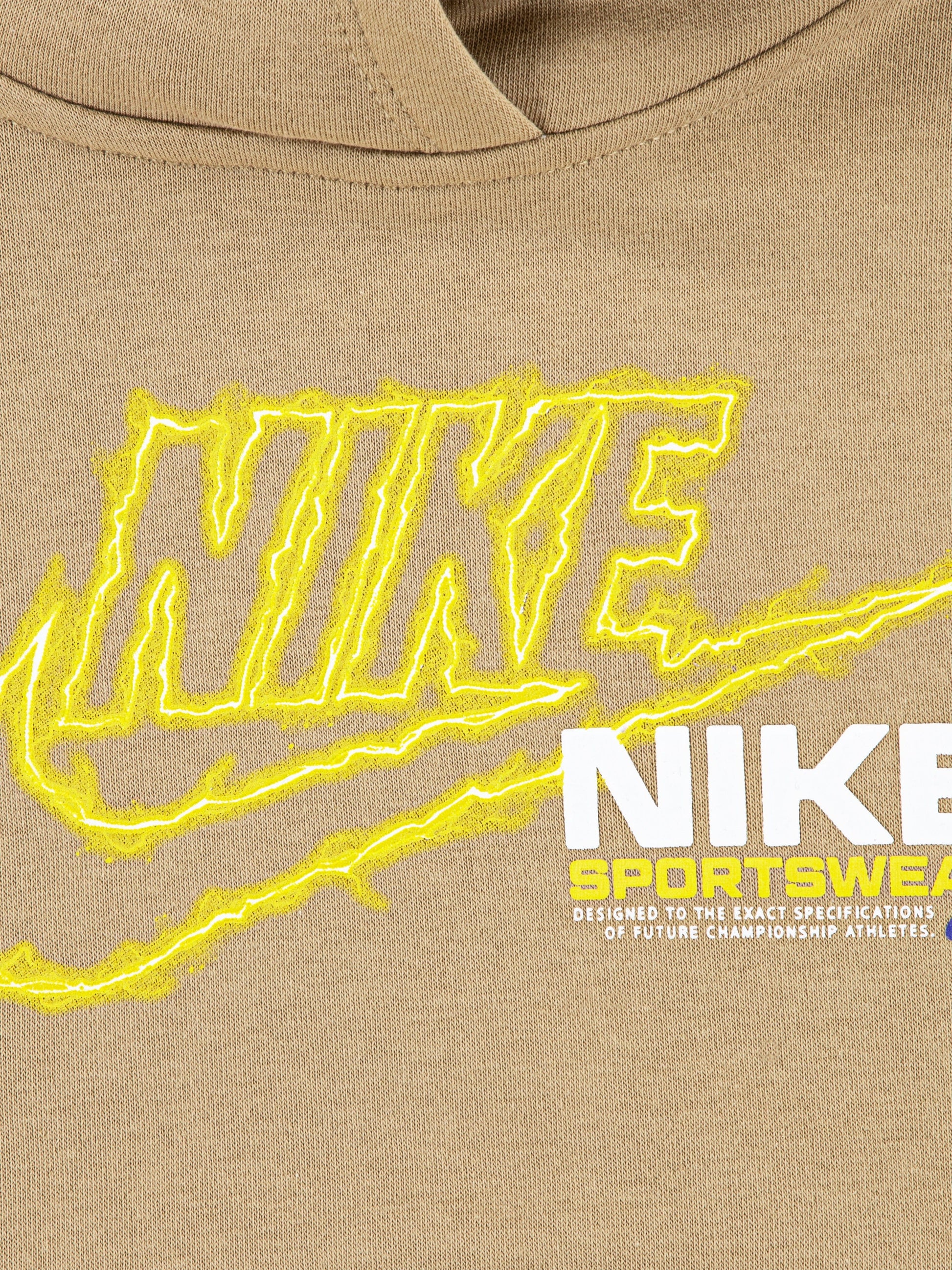 Nike Boys NSW Fleece Beige Tracksuit