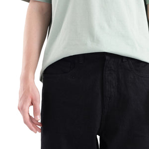 Rare Rabbit Men's Niot Black Cotton Fabric Plain Jeans