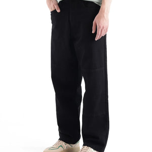 Rare Rabbit Men's Niot Black Cotton Fabric Plain Jeans