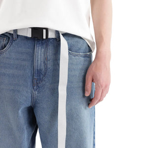 Rare Rabbit Men's Niret Blue Cotton Fabric Plain Jeans