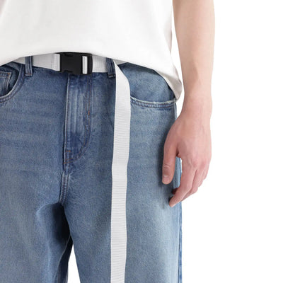 Rare Rabbit Men's Niret Blue Cotton Fabric Plain Jeans