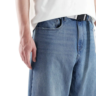 Rare Rabbit Men's Niret Blue Cotton Fabric Plain Jeans