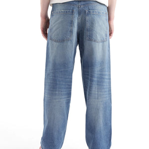 Rare Rabbit Men's Niret Blue Cotton Fabric Plain Jeans