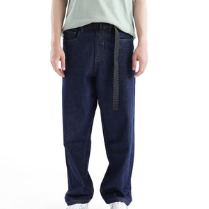 Rare Rabbit Men's Niretor Dark Blue Cotton Fabric Plain Jeans