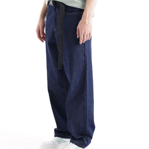 Rare Rabbit Men's Niretor Dark Blue Cotton Fabric Plain Jeans