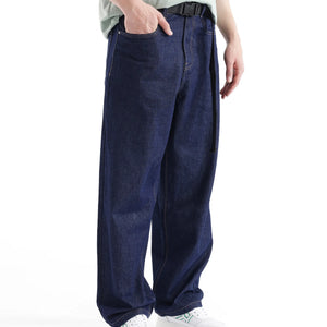 Rare Rabbit Men's Niretor Dark Blue Cotton Fabric Plain Jeans