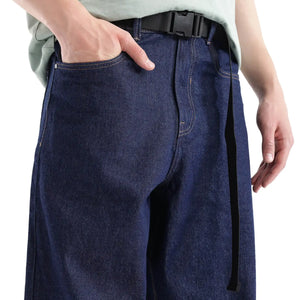 Rare Rabbit Men's Niretor Dark Blue Cotton Fabric Plain Jeans